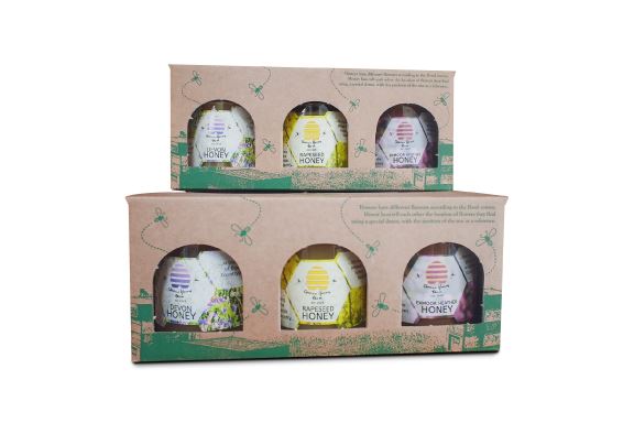 Stunning and sturdy new honey gift box packaging for North Devon honey producer